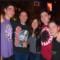 <p>Bruce and Irene Steinberg and their sons, Matthew, William and Zachary of Scarsdale</p>