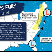 <p>The Nor&#x27;easter will bring up to 6 inches of snow to parts of the area.</p>