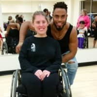 <p>Amanda Trott and Rashad Jennings, who often trains at the Route 17 gym powered by the New York Giants.</p>
