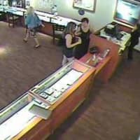 <p>Surveillance photos released by the New Jersey State Police of two suspects involved in incidents in Wallkill and Danbury.</p>