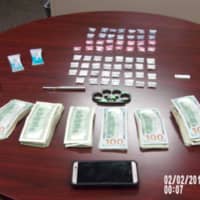 <p>Drugs and paraphernalia seized during a state police traffic stop in Lagrange.</p>