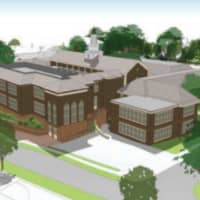 <p>An artist&#x27;s rendering of the proposed renovated Greenacres School in Scarsdale.</p>