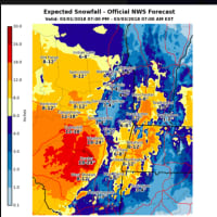 <p>Some areas farther north could see a foot or more of snow.</p>