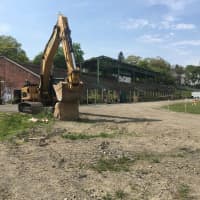 <p>The grandstands were demolished at Memorial Field in Mount Vernon.</p>