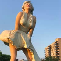<p>Marilyn Monroe statue in downtown Stamford.</p>