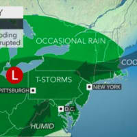 <p>A look at Saturday&#x27;s stormy weather pattern.</p>