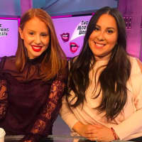 <p>Oshry Soffer (right) with sister Jackie Oshry on their former talkshow The Morning Breath.</p>