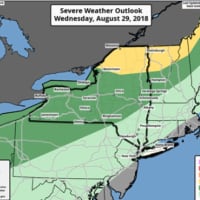 <p>An approaching cold front accompanied by isolated thunderstorms will bring a dramatic change in the weather pattern through Labor Day weekend.</p>