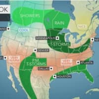 <p>Here&#x27;s the projected weather pattern for Labor Day.</p>