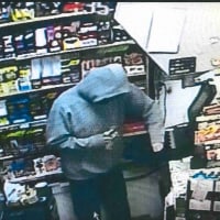 <p>State police are looking for a man who has robbed four gas stations.</p>