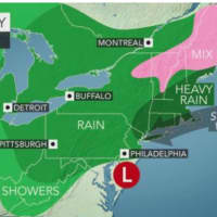 <p>The Nor&#x27;easter is bringing strong winds and soaking rains to the area throughout the day Saturday.</p>