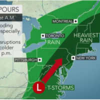 <p>The heaviest rain, including some downpours, will be Friday night into the early overnight.</p>
