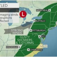<p>There will be showers with a possible thunderstorm on Election Day.</p>