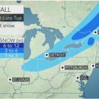 <p>Much of upstate New York will see 1 to 3 inches of snow and as much as 3 to 6 inches (darkest blue in image above) as well as in northernmost Vermont and New Hampshire.</p>