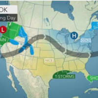 <p>Thanksgiving Day will be clear and cold.</p>