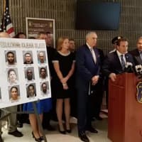 <p>Yonkers Police Commissioner Charles Gardner announcing the Operation: Clean Slate arrests.</p>
