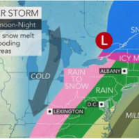 <p>A look at the midweek storm that will sweep through the area and the entire Northeast.</p>