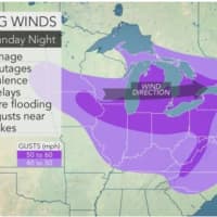 <p>A look at conditions that will accompany the storm Sunday and Sunday night.</p>