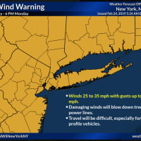 <p>A High Wind Warning is in effect for the entire region.</p>
