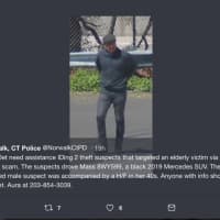 <p>Norwalk Police are asking the public&#x27;s help in identifying an alleged pair of thieves including this man that targeted an elderly victim in a lottery scam.</p>