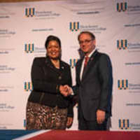 <p>Dr. Belinda S. Miles, President of Westchester Community College and Dr. Joseph E. Nyre, President of Iona College</p>
