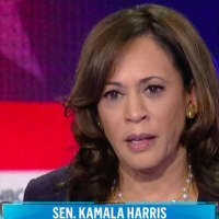 <p>Sen. Kamala Harris of California during Thursday&#x27;s Democratic Party presidential debate.</p>
