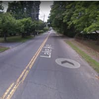 <p>Lake Avenue north of Oak Street in Saint James, where the motorist is accused of fleeing the scene of the hit-and-run crash.</p>