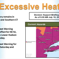<p>An Excessive Heat Warning is in effect from noon Friday, July 19 until Sunday night, July 21.</p>