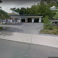 <p>The Shell station at Sedgewick Avenue in Darien.</p>