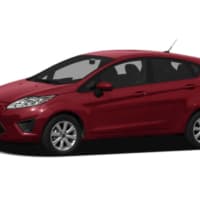 <p>2012 red Ford Fiesta</p>