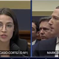 <p>Rep. Alexandria Ocasio-Cortez questions Mark Zuckerberg.</p>