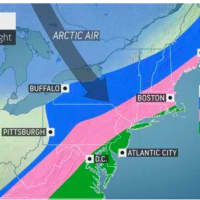<p>A wintry mix will arrive Tuesday night, Dec. 10 after a rainstorm on Monday, Dec. 9.</p>