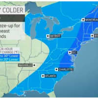 <p>After a brief early week warmup, temperatures will drop dramatically on Wednesday, Dec. 11, with morning, accumulating snow now possible.</p>
