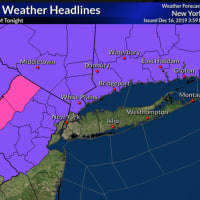 <p>A look at counties (in purple) where Winter Weather Advisories are in effect.</p>