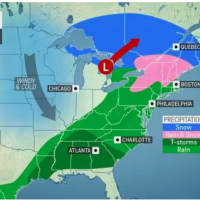 <p>A look at the wide range for the storm and the types of precipitation it will bring.</p>