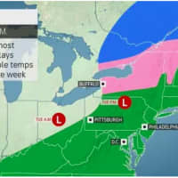 <p>A look at the stormy weather pattern on Tuesday, March 3 and Wednesday, March 4.</p>