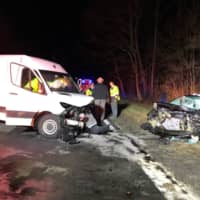 <p>A look at the crash scene on the Taconic.</p>
