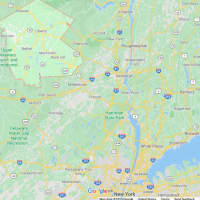 <p>Monticello, the capital of Sullivan County (top left in light green), is located about 100 miles northwest of New York City.</p>