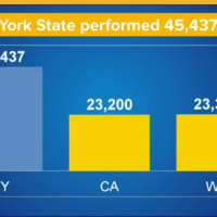 <p>New York has now conducted nearly twice as many COVID-19 cases as any other state.</p>