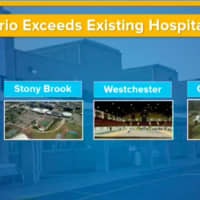 <p>Temporary hospital facilities will be set up at the Jacob K. Javits Convention Center and locations at SUNY Stony Brook, SUNY Old Westbury and Westchester County Center.</p>