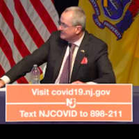 <p>Gov. Phil Murphy at Thursday&#x27;s COVID-19 briefing.</p>