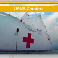 <p>The USNS Comfort is due to arrive on Monday, March 30 in New York Harbor.</p>