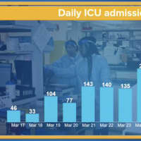 <p>The number of patients admitted to ICU beds declined by 202 since Friday, March 27.</p>