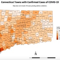 <p>A look at the counties with the most and least confirmed Connecticut COVID-19 cases as of Monday, March 30.</p>