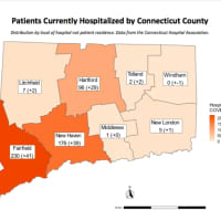 <p>A look at Connecticut COVID-19 hospitalizations per count.</p>
