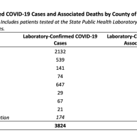 <p>A look at COVID-19 cases by county in Connection on Thursday afternoon, April 2.</p>