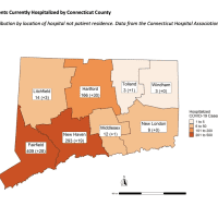 <p>A look at hospitalizations per county on Friday, April 3.</p>