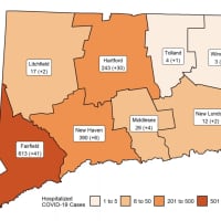 <p>A look at hospitalizations per county  on Tuesday, April 7.</p>