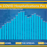 <p>A look at daily new COVID-19 hospitalizations.</p>