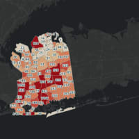 <p>The Nassau County COVID-19 map on Wednesday, April 29.</p>